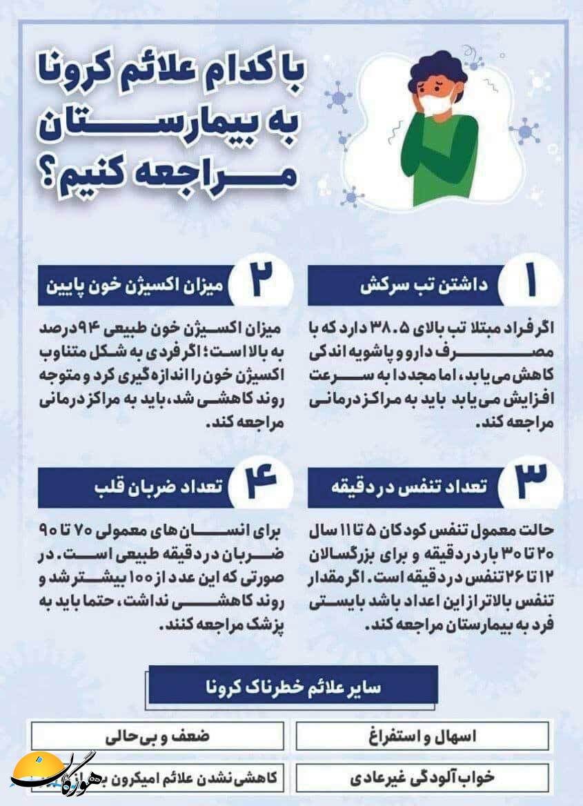 با کدائم علائم به بیمارستان مراجعه کنیم؟