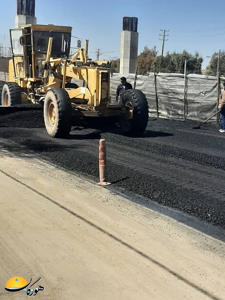 کنارگذر روگذر آسفالت و باز تر شد