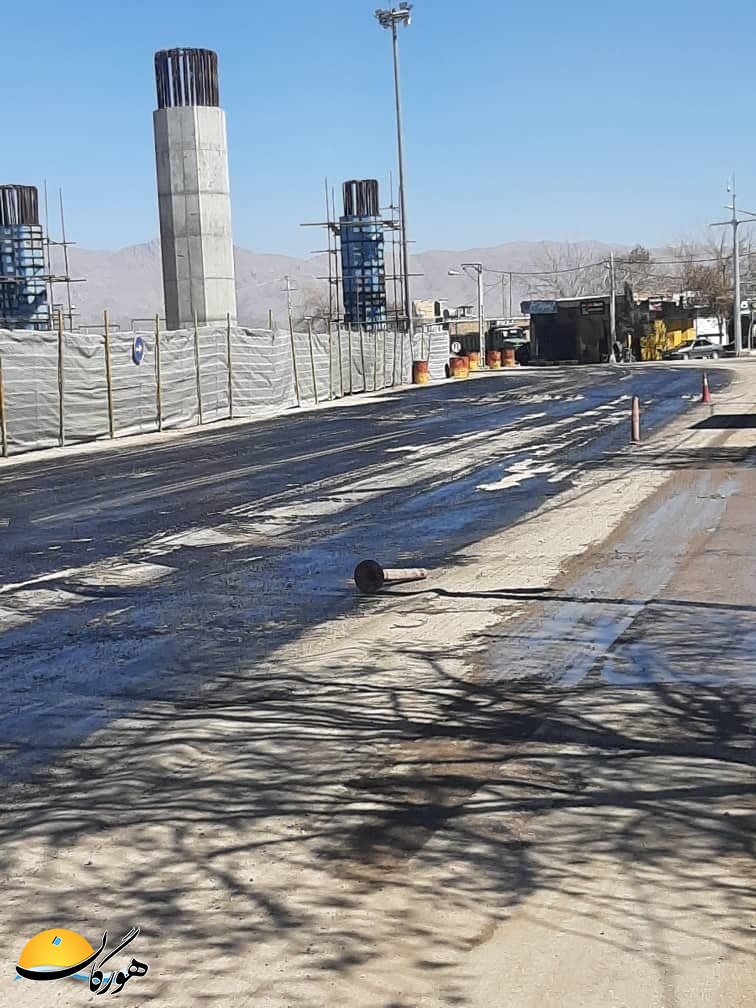 کنارگذر روگذر آسفالت و باز تر شد