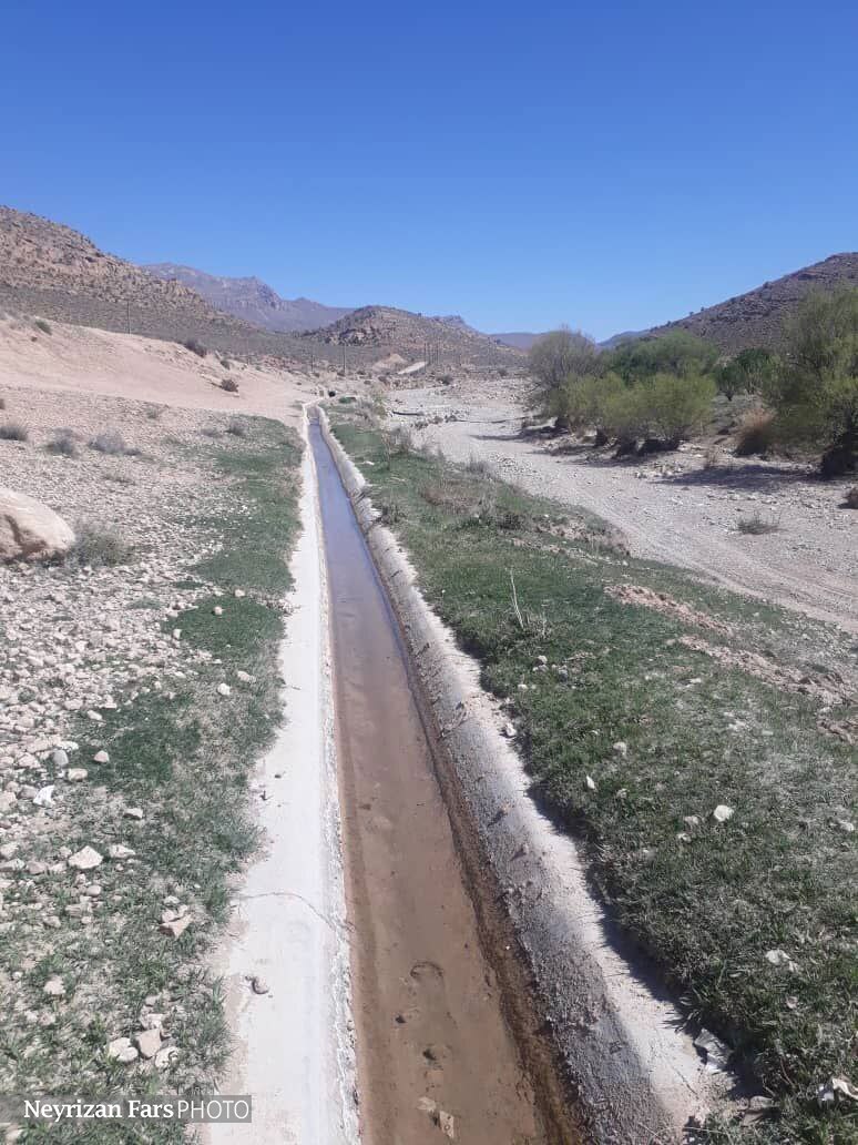 احداث کانال انتقال آب قنات اسلام‌آباد برای نی‌ریز