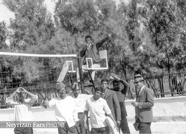 تیم هندبال  منتخب نی ریز  در مسابقات استان-  سال ۱۳۴۹
