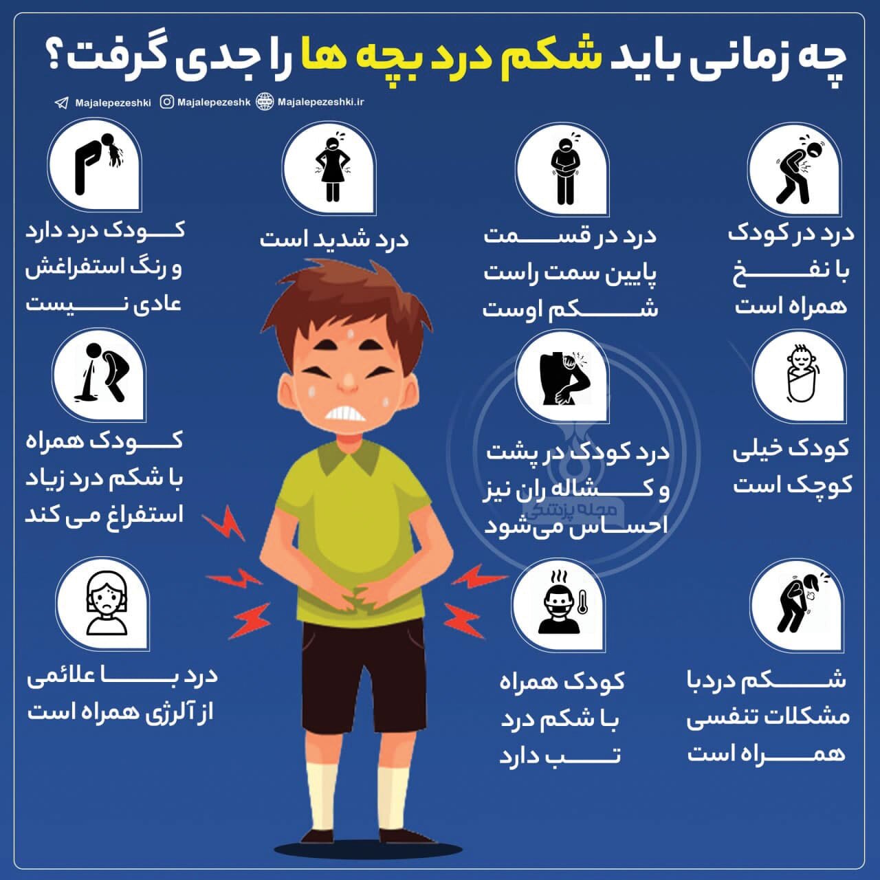 چه زمانی بایدشکم درد بچه&zwnj;ها را باید جدی گرفت؟