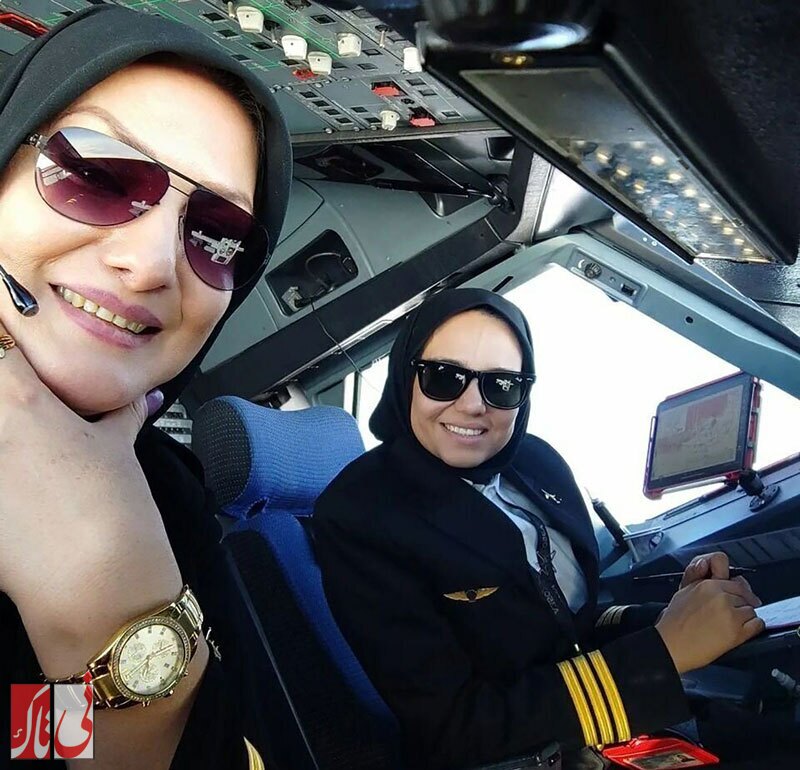 هدایت هواپیمای ایرباس توسط ۲ زن ایرانی