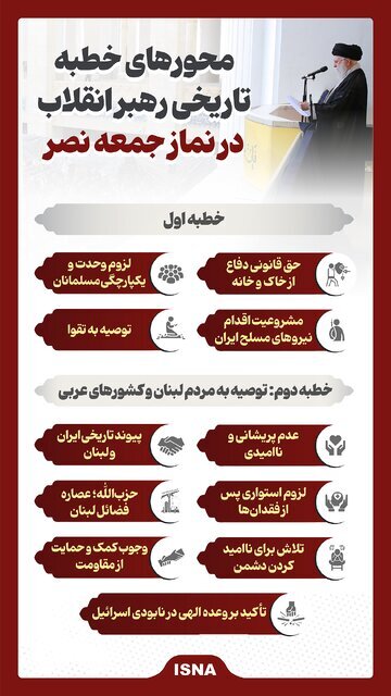 مقام معظم رهبری‌: کار درخشان نیروهای مسلح ما کاملاً قانونی و مشروع بود/ نه تعلل می‌کنیم نه شتاب‌زده می‌شویم
