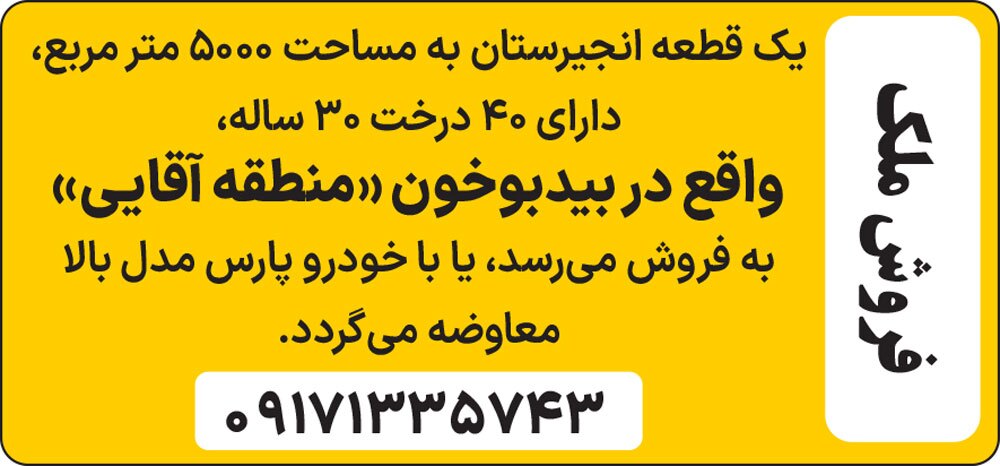 آگهی هفته‌نامه 528