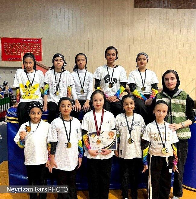 درخشش نی‌ریزی‌ها در لیگ ایروبیک ژیمناستیک بانوان فارس