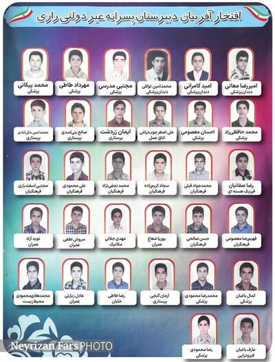 بیستمین سال تأسیس دبیرستان غیردولتی رازی