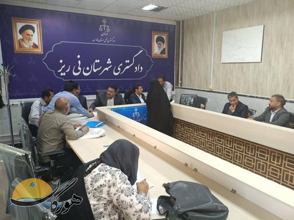 برگزاری سلسله میزهای خدمت قضایی در نی‌ریز و مشکان